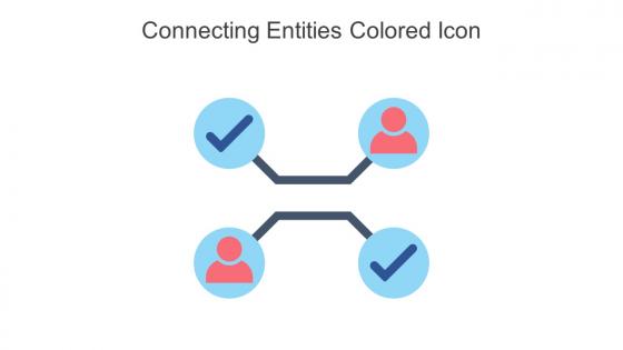 Connecting Entities Colored Icon In Powerpoint Pptx Png And Editable Eps Format