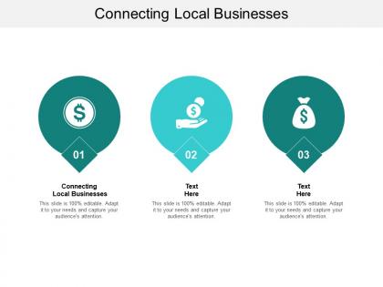 Connecting local businesses ppt powerpoint presentation infographics inspiration cpb