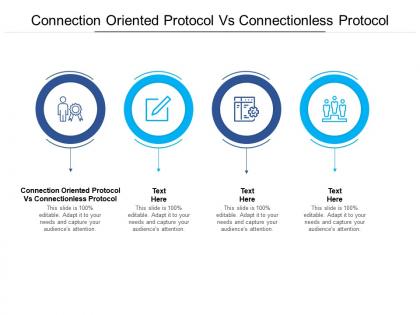Connection oriented protocol vs connectionless protocol ppt powerpoint presentation show brochure cpb