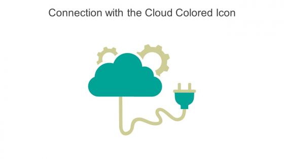 Connection With The Cloud Colored Icon In Powerpoint Pptx Png And Editable Eps Format