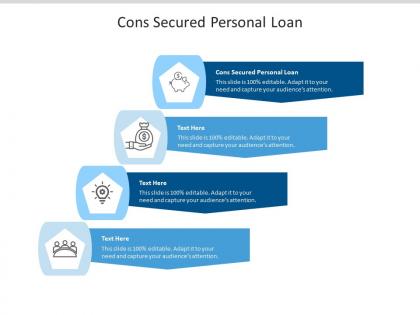 Cons secured personal loan ppt powerpoint presentation professional themes cpb