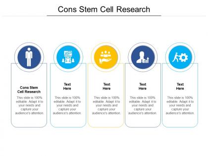 Cons stem cell research ppt powerpoint presentation layouts images cpb