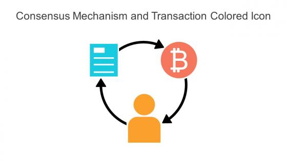 Consensus Mechanism And Transaction Colored Icon In Powerpoint Pptx Png And Editable Eps Format