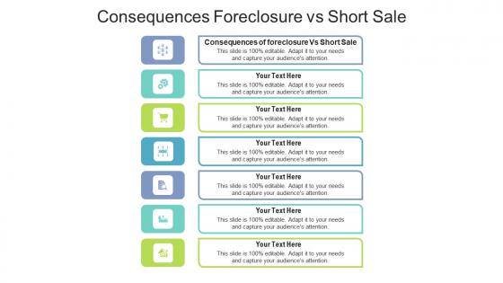 Consequences foreclosure vs short sale ppt powerpoint presentation infographic template cpb
