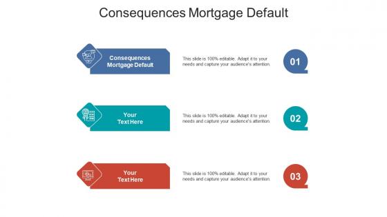 Consequences mortgage default ppt powerpoint presentation model graphics cpb