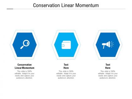 Conservation linear momentum ppt powerpoint presentation infographics icon cpb