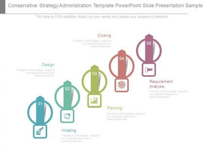 Conservative strategy administration template powerpoint slide presentation sample