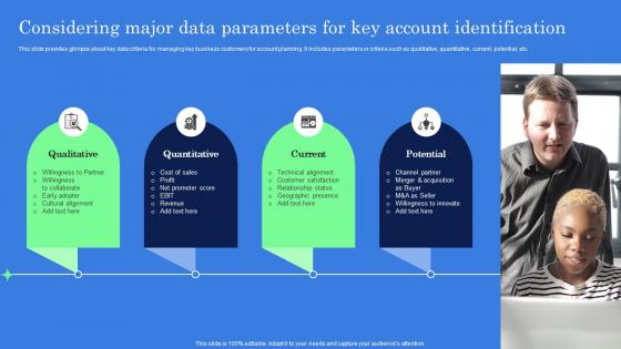 Considering Major Data Parameters For Key Account Identification Complete Guide Of Key Strategy SS V