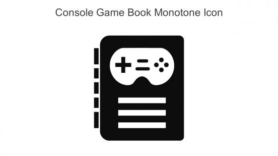 Console Game Book Monotone Icon In Powerpoint Pptx Png And Editable Eps Format