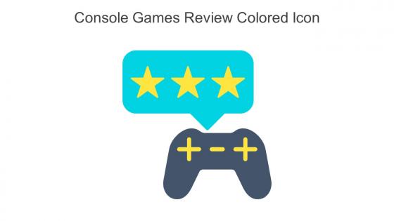 Console Games Review Colored Icon In Powerpoint Pptx Png And Editable Eps Format