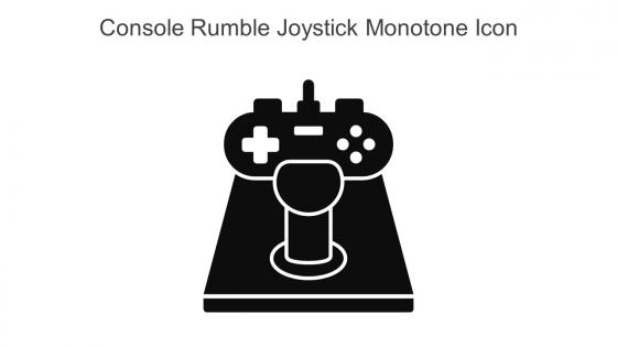 Console Rumble Joystick Monotone Icon In Powerpoint Pptx Png And Editable Eps Format