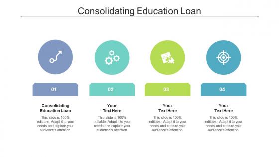 Consolidating education loan ppt powerpoint presentation icon graphics cpb