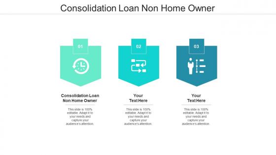 Consolidation loan non home owner ppt powerpoint presentation slides backgrounds cpb