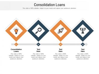 Consolidation loans ppt powerpoint presentation portfolio designs cpb