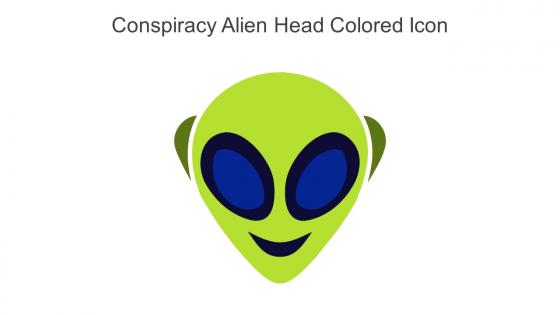 Conspiracy Alien Head Colored Icon In Powerpoint Pptx Png And Editable Eps Format