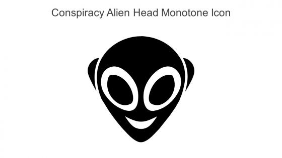 Conspiracy Alien Head Monotone Icon In Powerpoint Pptx Png And Editable Eps Format