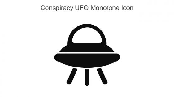 Conspiracy UFO Monotone Icon In Powerpoint Pptx Png And Editable Eps Format