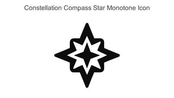 Constellation Compass Star Monotone Icon In Powerpoint Pptx Png And Editable Eps Format