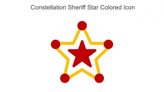 Constellation Sheriff Star Colored Icon In Powerpoint Pptx Png And Editable Eps Format