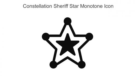 Constellation Sheriff Star Monotone Icon In Powerpoint Pptx Png And Editable Eps Format