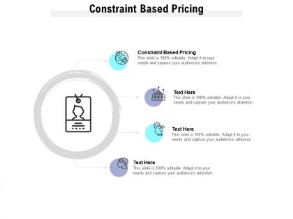 Constraint based pricing ppt powerpoint presentation professional visual aids cpb