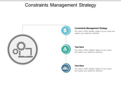 Constraints management strategy ppt powerpoint presentation icon samples cpb