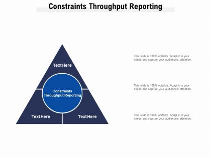 Constraints throughput reporting ppt powerpoint presentation model slide download cpb