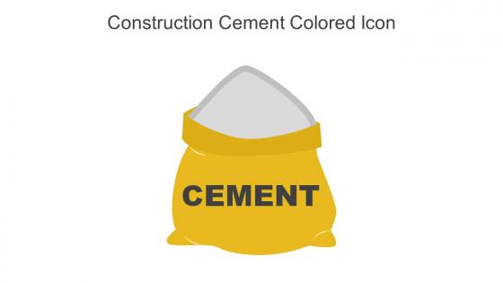 Construction Cement Colored Icon In Powerpoint Pptx Png And Editable Eps Format