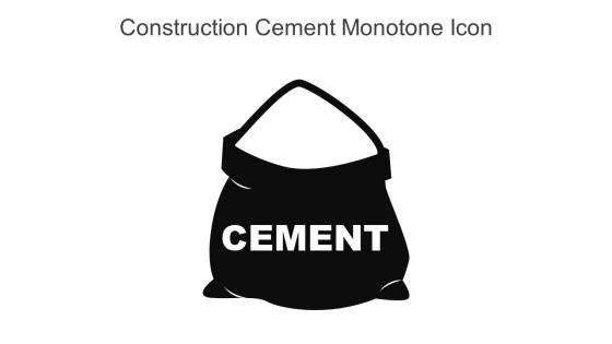Construction Cement Monotone Icon In Powerpoint Pptx Png And Editable Eps Format