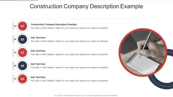 Construction Company Description Example In Powerpoint And Google Slides Cpb