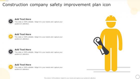 Construction Company Safety Improvement Plan Icon