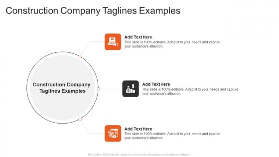 Construction Company Taglines Examples In Powerpoint And Google Slides Cpb