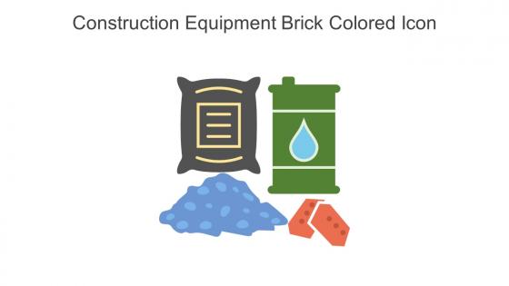 Construction Equipment Brick Colored Icon In Powerpoint Pptx Png And Editable Eps Format