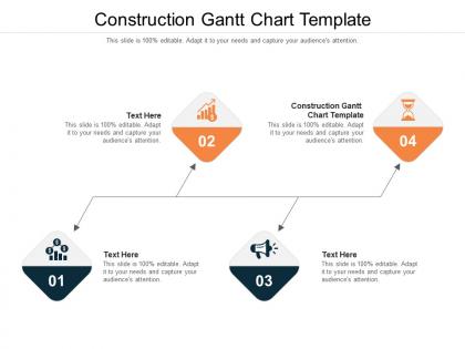 Construction gantt chart template ppt powerpoint presentation model guide cpb