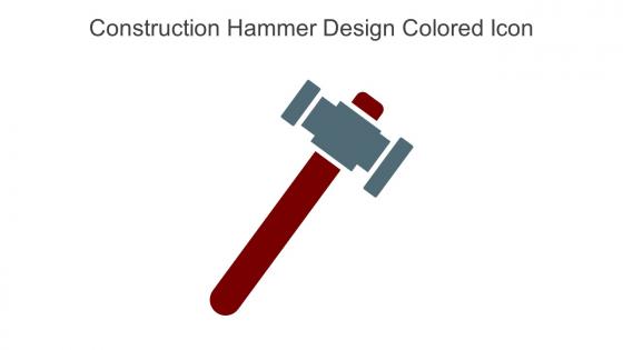 Construction Hammer Design Colored Icon In Powerpoint Pptx Png And Editable Eps Format