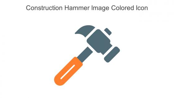 Construction Hammer Image Colored Icon In Powerpoint Pptx Png And Editable Eps Format