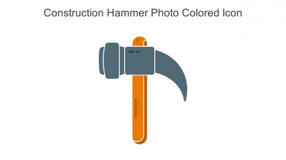 Construction Hammer Photo Colored Icon In Powerpoint Pptx Png And Editable Eps Format