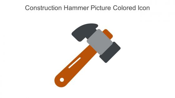 Construction Hammer Picture Colored Icon In Powerpoint Pptx Png And Editable Eps Format