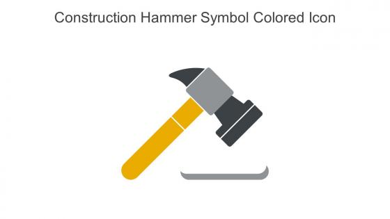 Construction Hammer Symbol Colored Icon In Powerpoint Pptx Png And Editable Eps Format