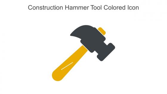 Construction Hammer Tool Colored Icon In Powerpoint Pptx Png And Editable Eps Format