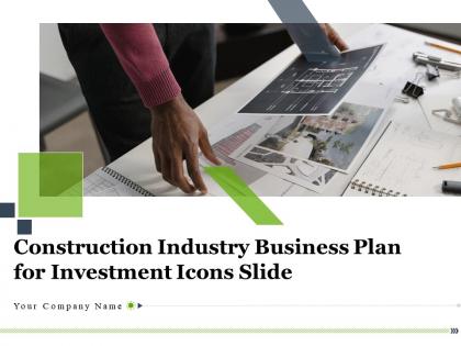 Construction industry business plan for investment icons slide complete deck