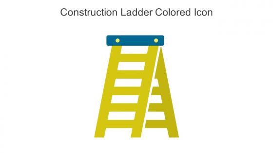 Construction Ladder Colored Icon In Powerpoint Pptx Png And Editable Eps Format