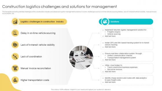 Construction Logistics Challenges And Solutions For Management