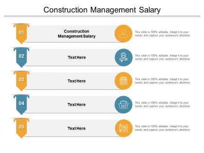 Construction management salary ppt powerpoint presentation infographics microsoft cpb