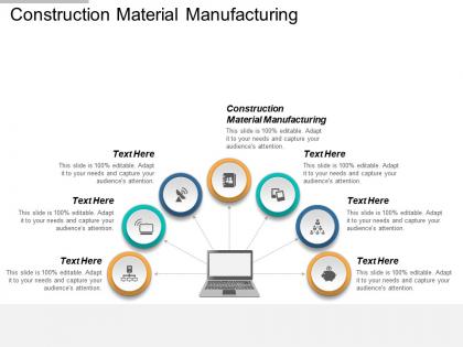 Construction material manufacturing ppt powerpoint presentation visual aids outline cpb