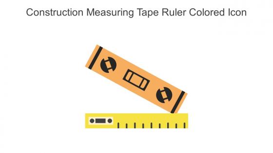 Construction Measuring Tape Ruler Colored Icon In Powerpoint Pptx Png And Editable Eps Format