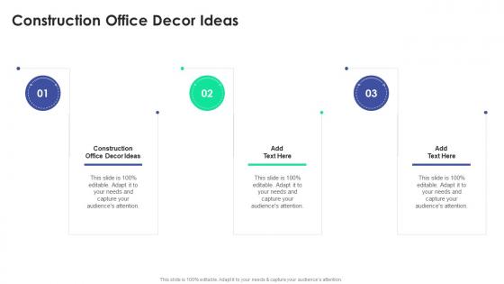 Construction Office Decor Ideas In Powerpoint And Google Slides Cpb