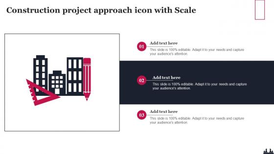 Construction Project Approach Icon With Scale