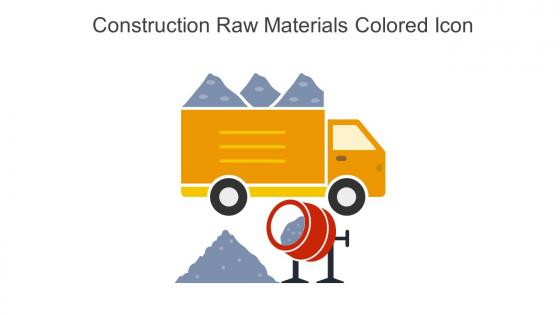 Construction Raw Materials Colored Icon In Powerpoint Pptx Png And Editable Eps Format