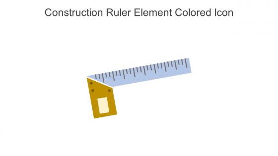 Construction Ruler Element Colored Icon In Powerpoint Pptx Png And Editable Eps Format
